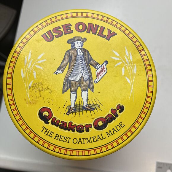 Vintage 1984 Quaker Oats Company Limited Edition Collectible Tin w/ Lid - Picture 6 of 8